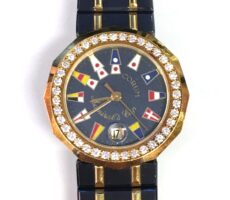コルム アドミラルズカップ ダイヤ YG 39.912.33V52 ガンブルー