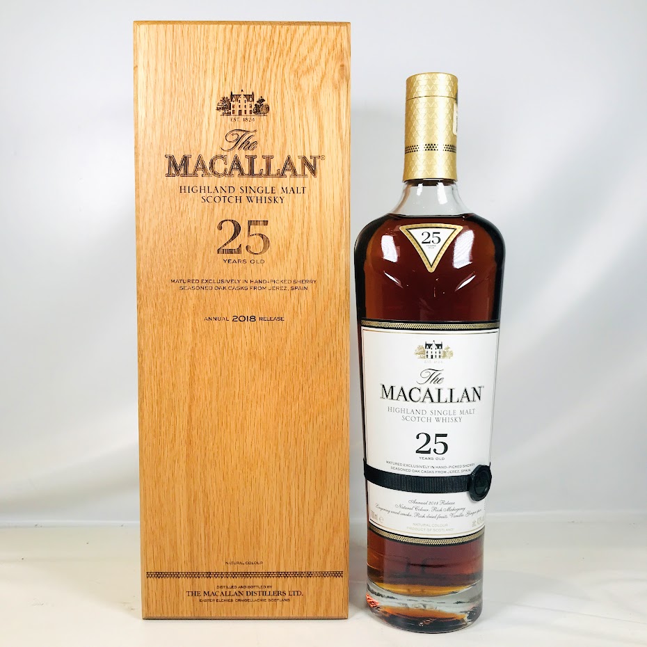 マッカラン 25年 木箱 袋 外箱付3