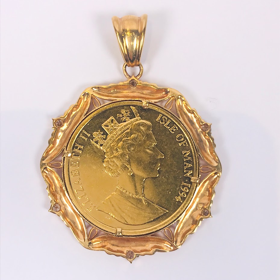 K18_K24_キャットコイン_ペンダントトップ_1.2oz_ダイヤ_1.00ct_4