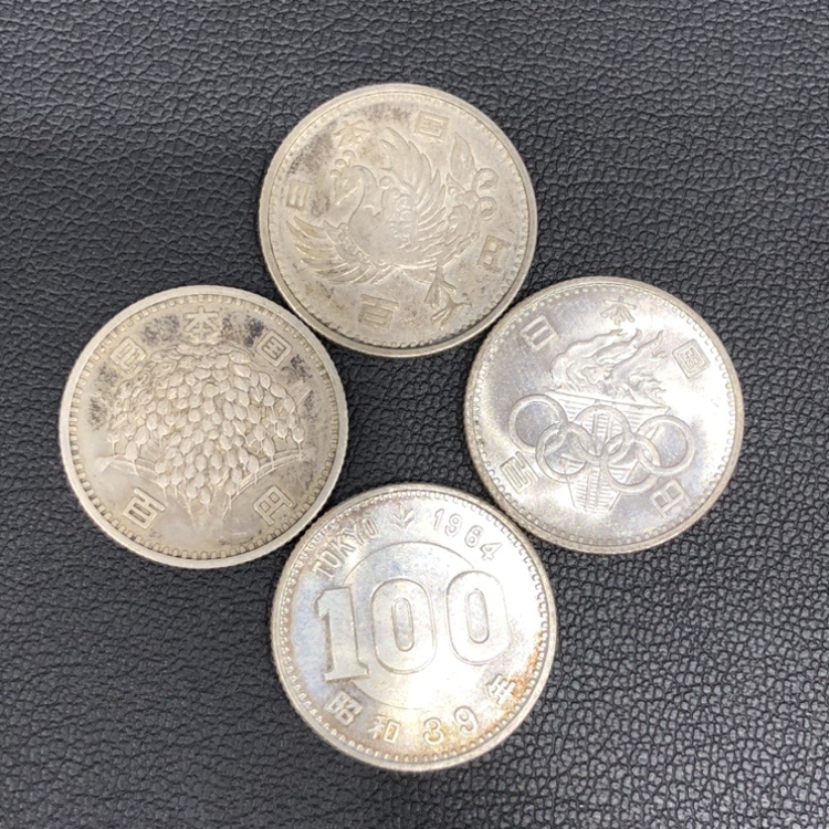 稲穂_鳳凰_東京オリンピック_百円銀貨
