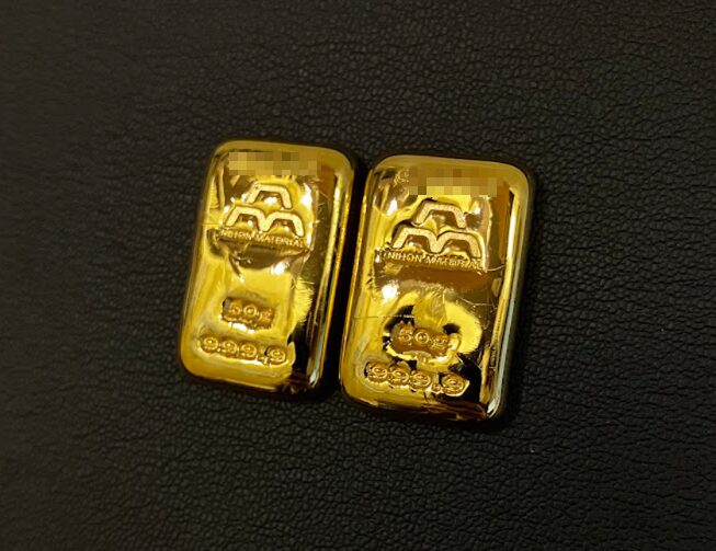 日本マテリアル製 24Kインゴット50g まねきやルララこうほく店