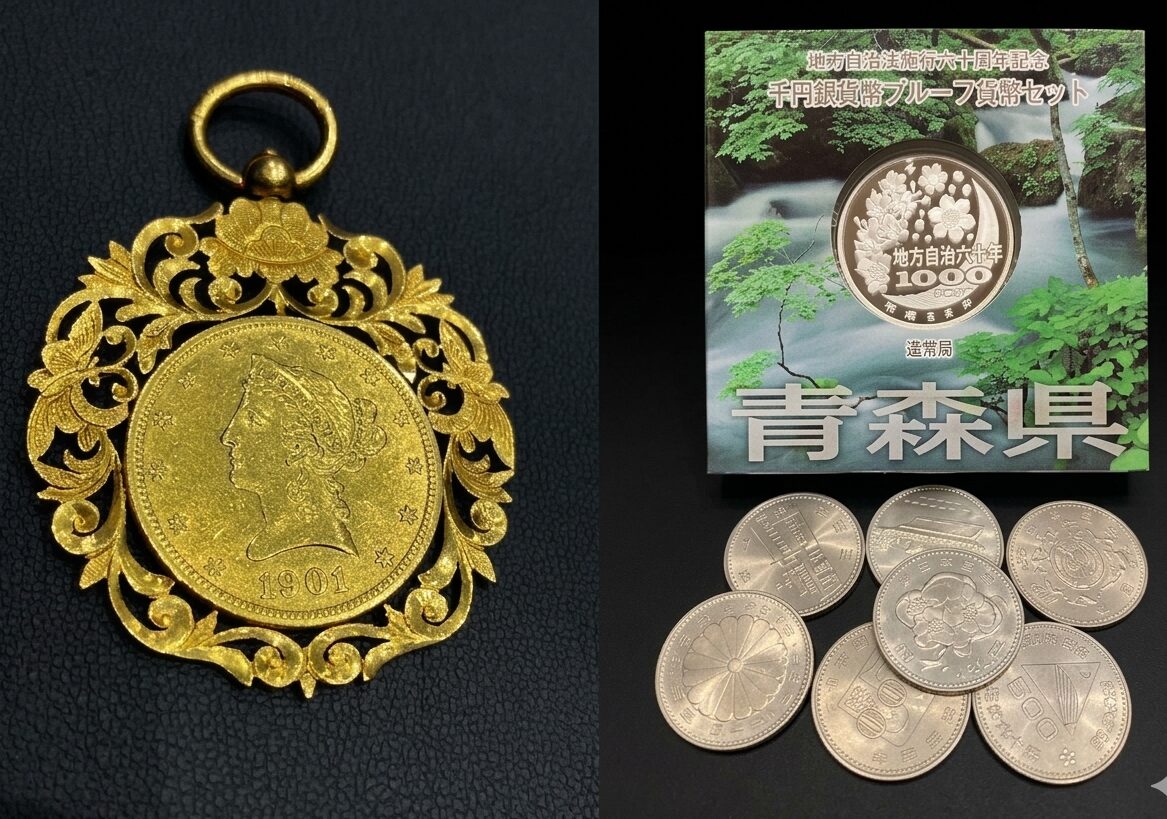 K20ペンダントトップ10ドル金貨 リバティヘッド 銀貨 記念硬貨
