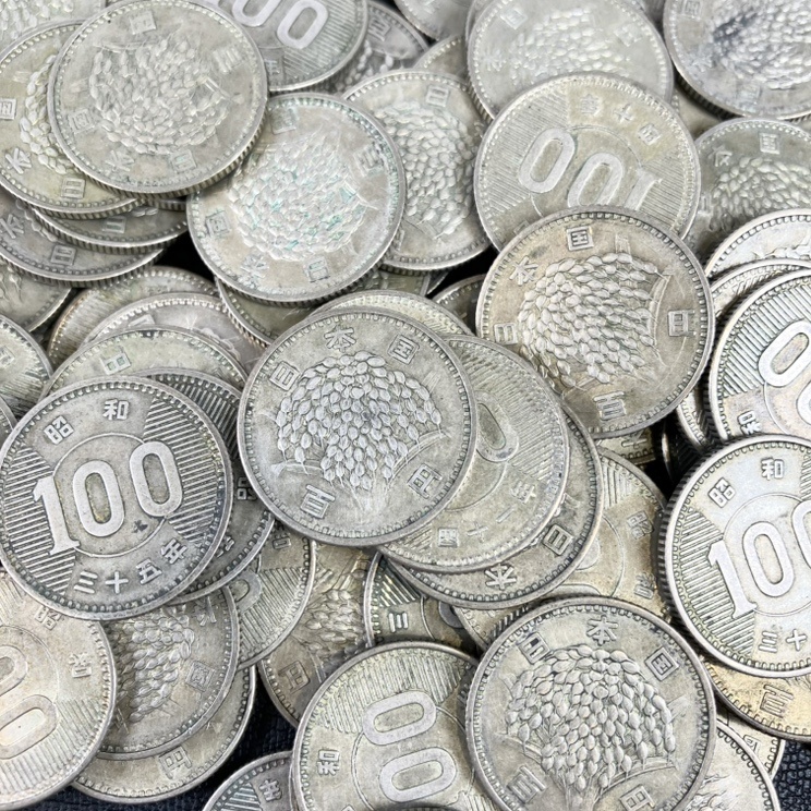 稲穂 100円銀貨