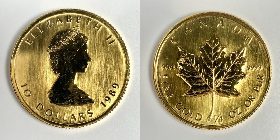 1989年 メープルリーフ金貨