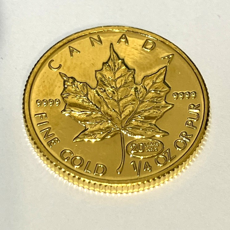 メイプルリーフ金貨 1/4オンス 心斎橋本店 買取