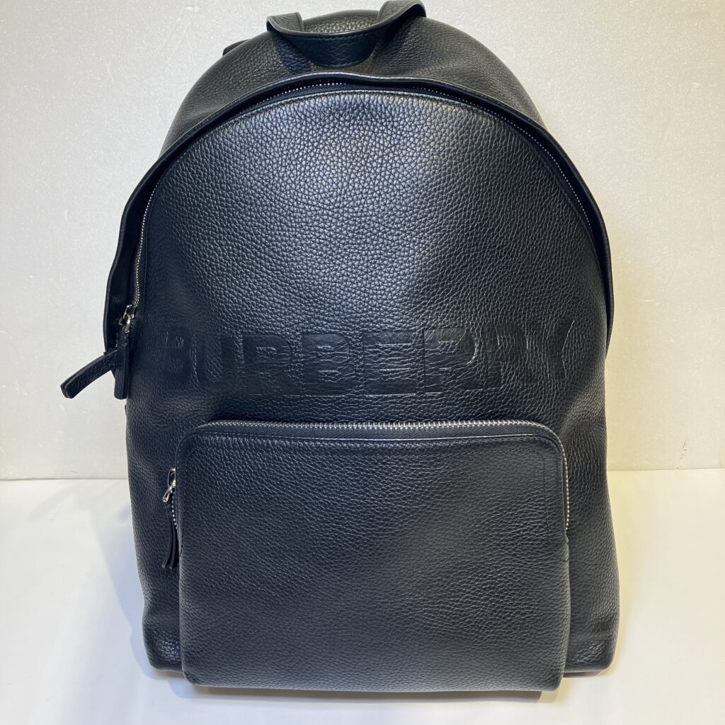 バーバリー本革バックパック