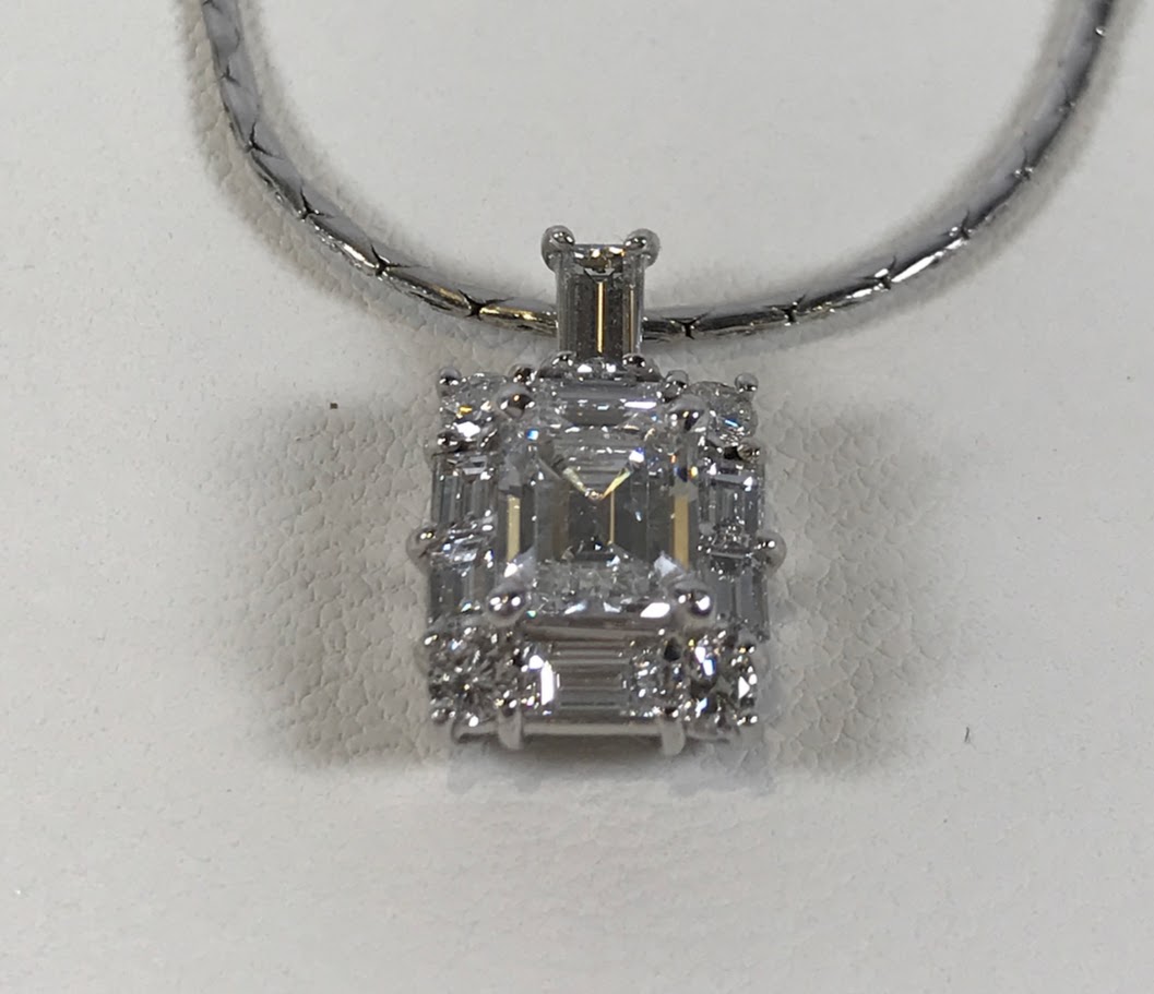 Pt900 ネックレス D 1.026ct MD 0.76