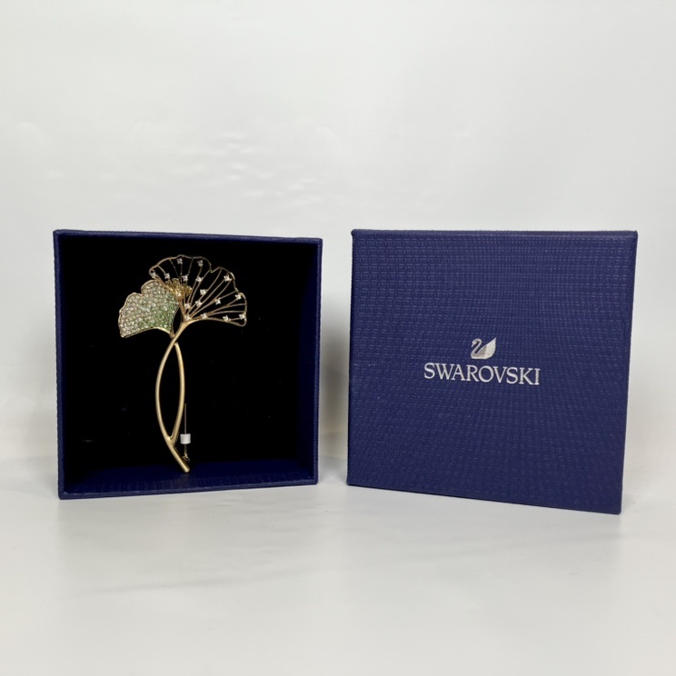 スワロフスキー STUNNING GINKO ブローチ
