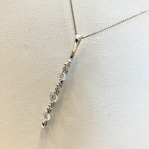 k18WG刻印 D1.01ct ネックレス