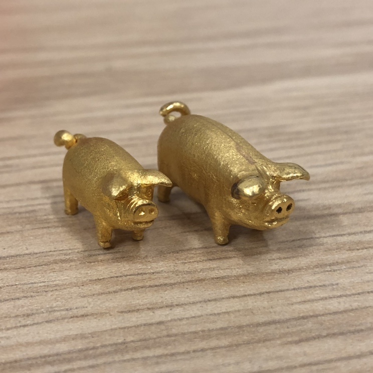 純金 K24 置物 工芸品 豚 京都 四条 買取