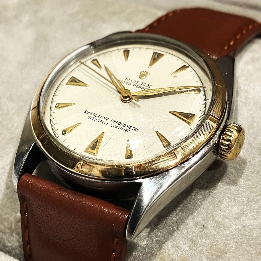 ロレックス オイスターパーペチュアル(セミバブルバック)Ref.6085 小平 買取