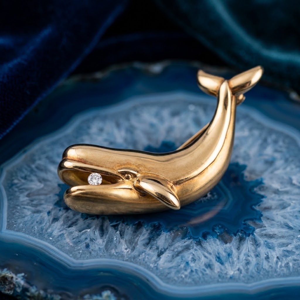 ティファニー クジラ ブローチ