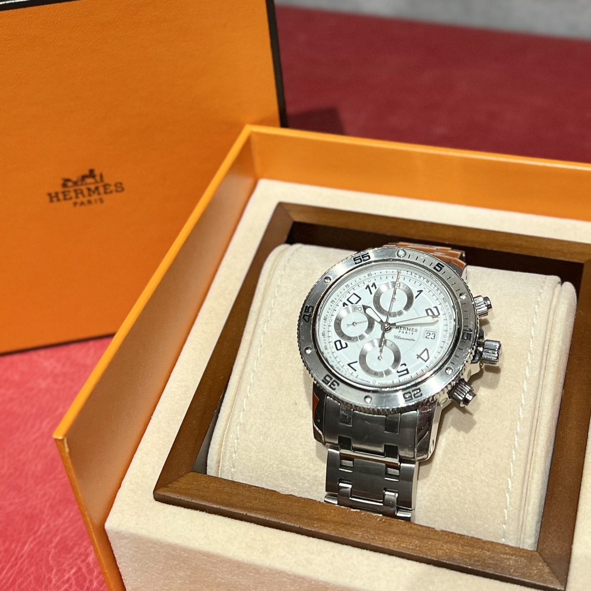 エルメス クリッパー ダイバー クロノグラフ CP2.910 買取 心斎橋本店