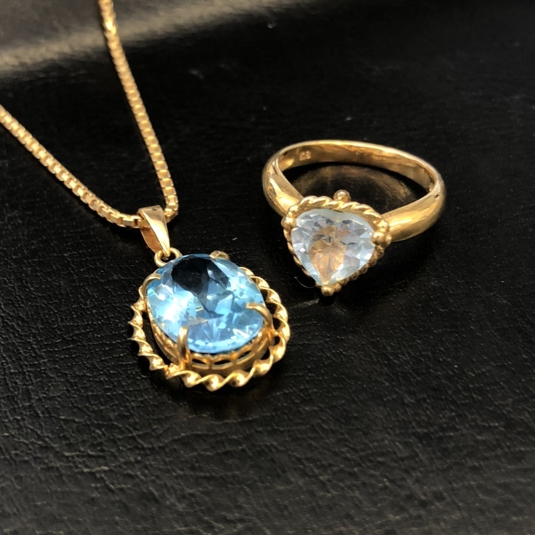 K18 ブルートパーズ アクセサリー 梅田本店 買取