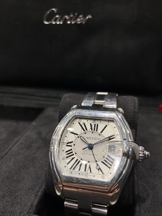 カルティエ ロードスターGMT W62032X6 ルララこうほく店